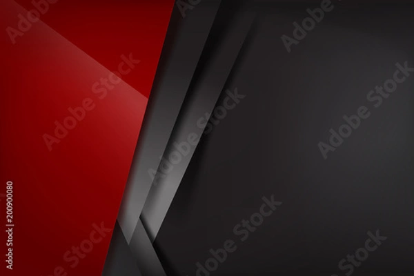 Fototapeta Abstract background red dark and black overlap 008