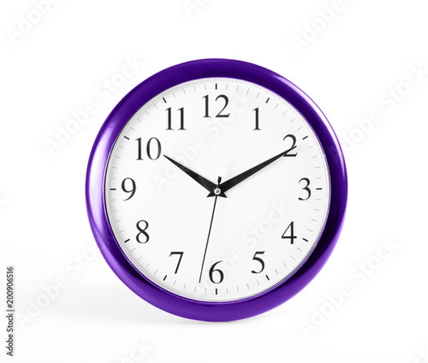 Obraz Classic wall clock on a white background.