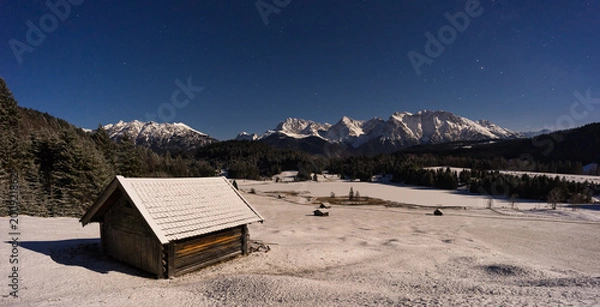 Obraz Geroldsee bei Vollmond
