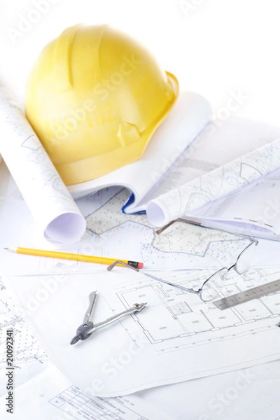 Obraz Yellow and drawings