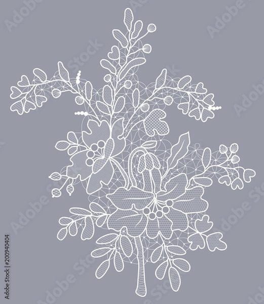 Obraz Floral lace tracery