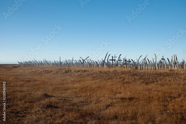 Fototapeta ポイント・ホープ、墓、アラスカ
