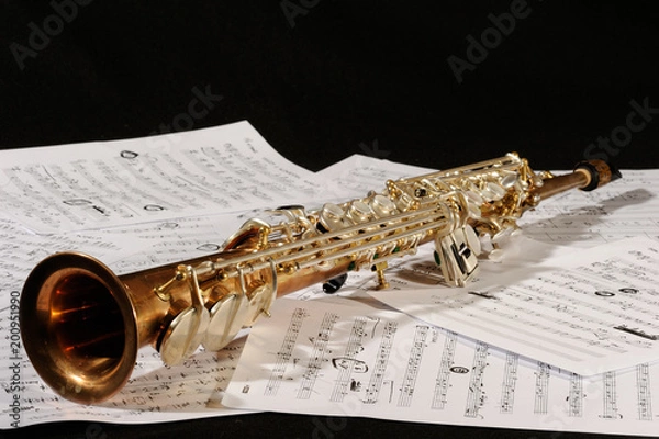 Obraz Sax soprano over arrangements