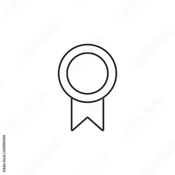 Fototapeta Award line icon. Simple element illustration. Award line symbol design template. Can be used for web and mobile