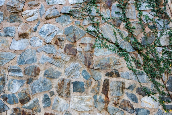 Fototapeta stone brick wall brown background