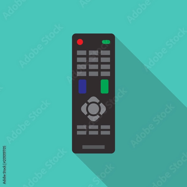 Fototapeta Remote control in flat style