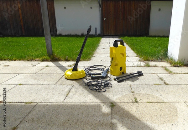 Obraz Terrace Cleaning with Pressure Washer