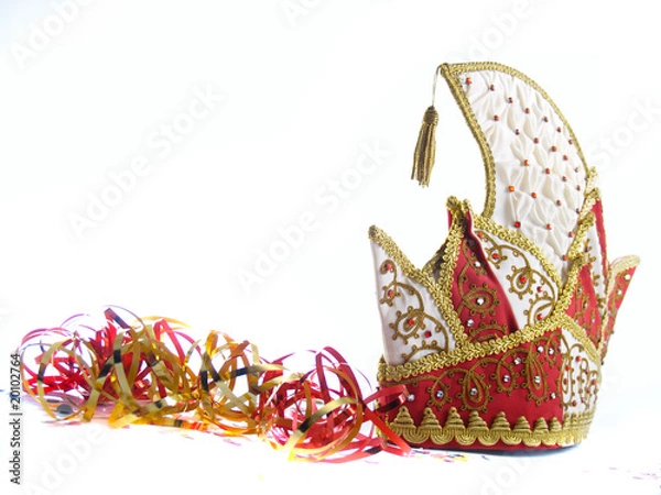 Obraz german jesters hat and party blower