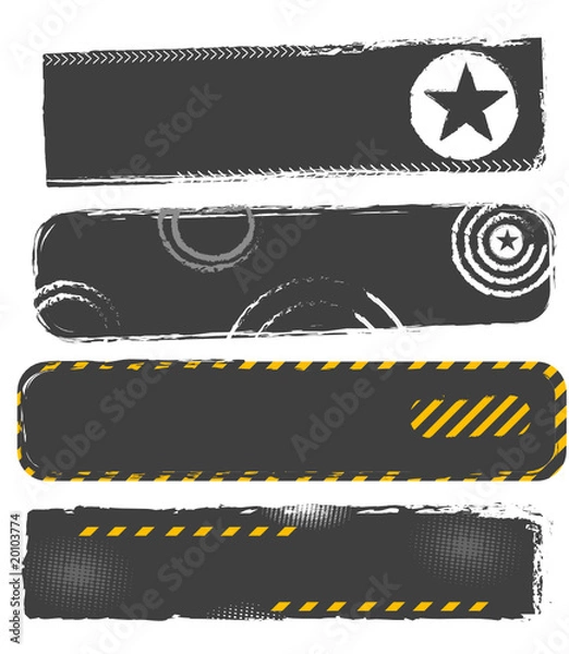 Obraz grunge banners