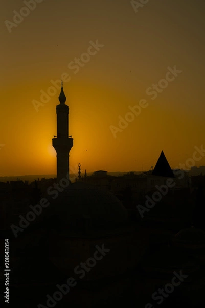 Fototapeta yellow backplane mosque