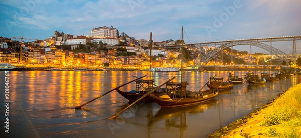 Obraz Oporto bridge with boat