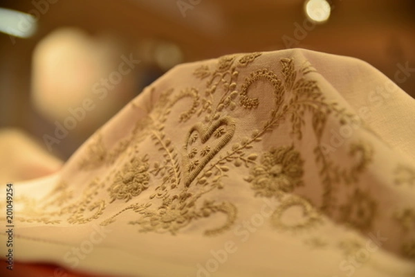 Obraz Texture from old fabric