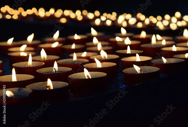 Obraz burning memorial candles