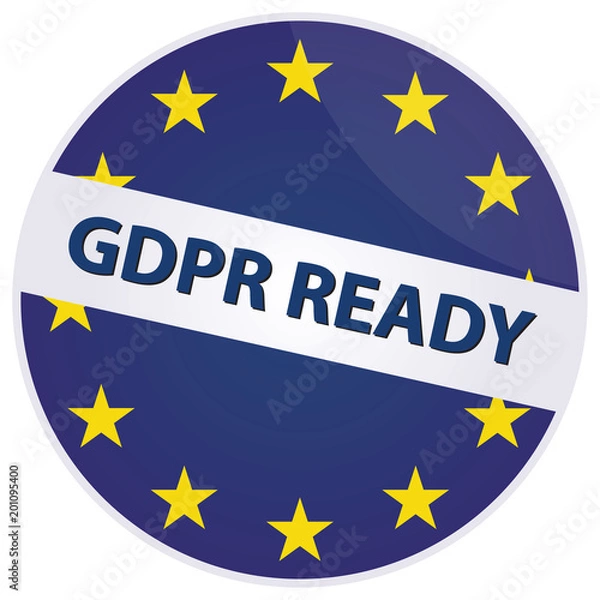 Obraz Vector GDPR ready badge template