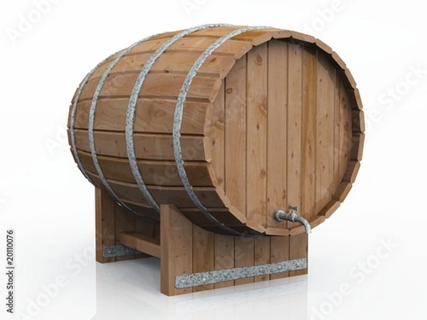 Obraz Stara drewniana lufa