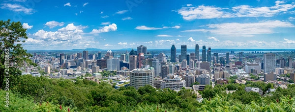 Fototapeta View of Montreal city in Canada