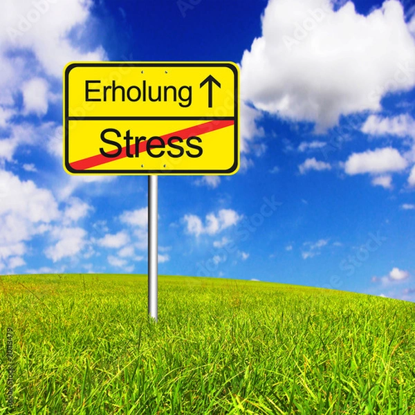 Obraz Arbeit und Urlaub