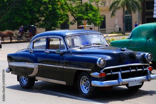 Obraz キューバのクラシックカー