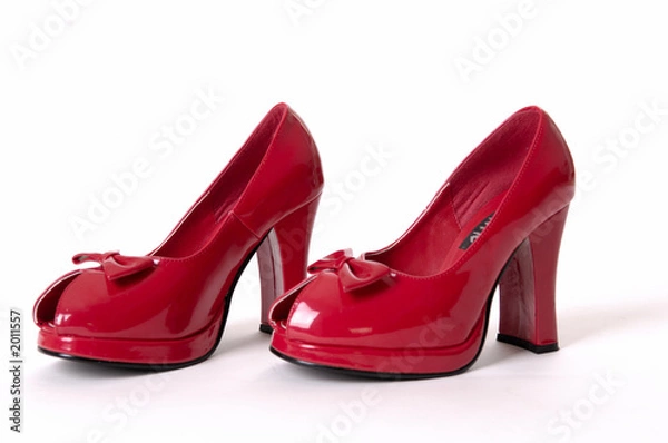 Obraz sexy red pump shoes