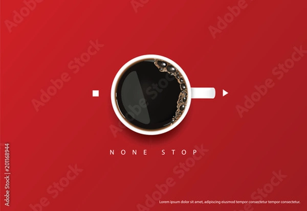Obraz Coffee Poster Advertisement Flayers Vector Illustration
