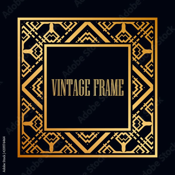 Obraz Art Deco frame border