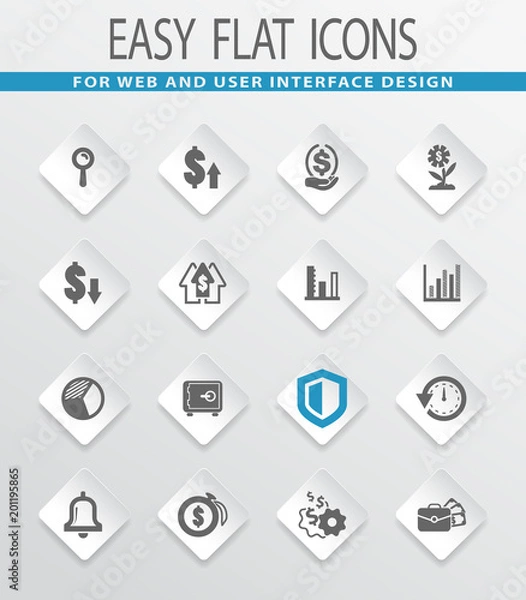 Obraz Business icons set