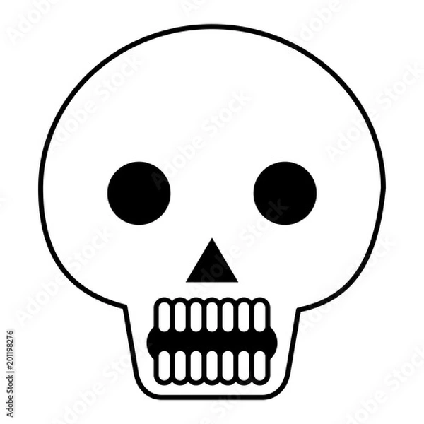 Fototapeta death day mask celebration vector illustration design