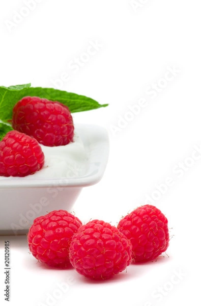 Obraz Raspberry yogurt
