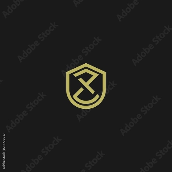 Fototapeta PL logo icon monogram