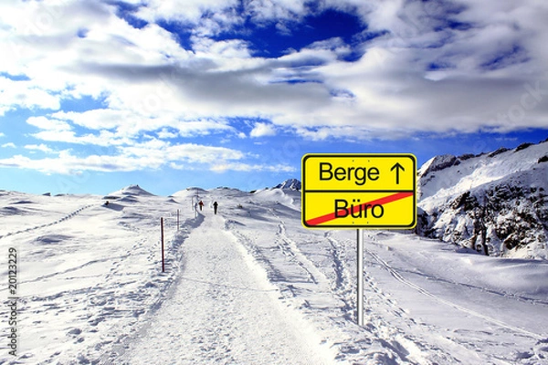 Obraz Arbeit und Urlaub