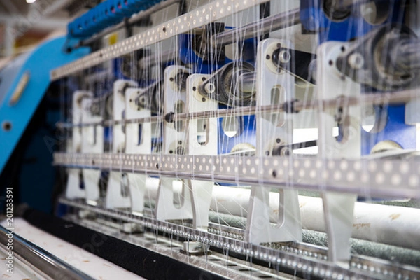 Fototapeta Textile factory loom