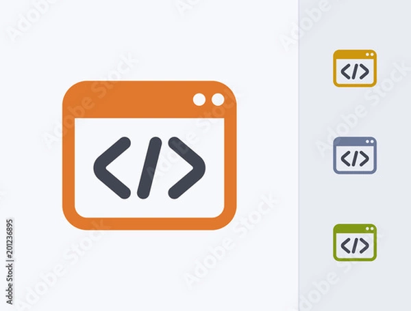 Obraz Code In Window - Composite Icons. A professional, pixel-perfect icon.