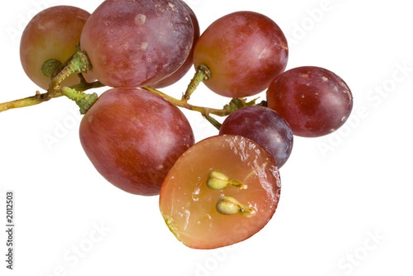 Fototapeta red table grapes