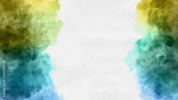 Fototapeta Abstract watercolor sketch paint template texture