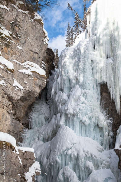 Obraz A frozen waterfall