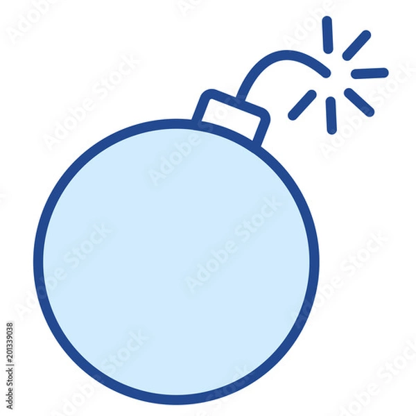 Obraz Bombe Vector Icon
