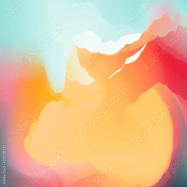 Fototapeta Abstract Creative Fluid multicolored blurred background