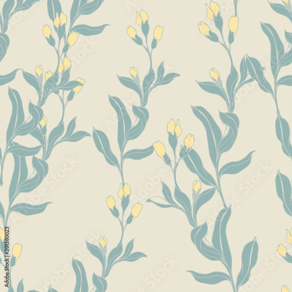 Fototapeta Abstract elegance pattern with floral background.