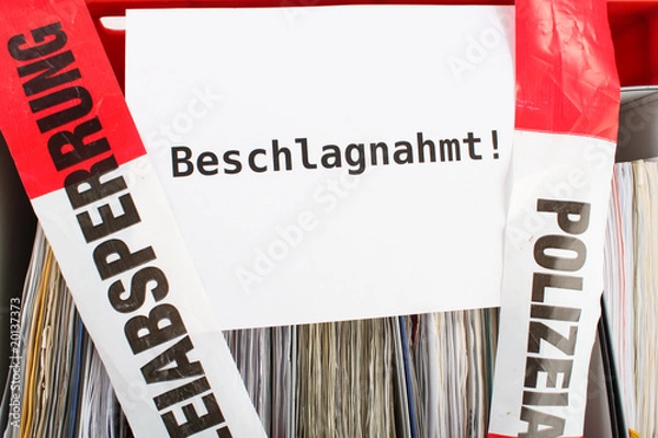 Fototapeta Skonfiskowany