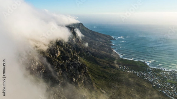 Obraz Cloud phenomenon on Table Mountain, Capetown, South Africa