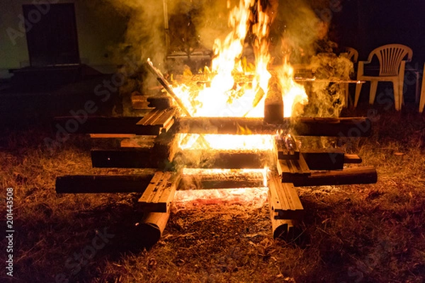 Obraz キャンプファイヤー