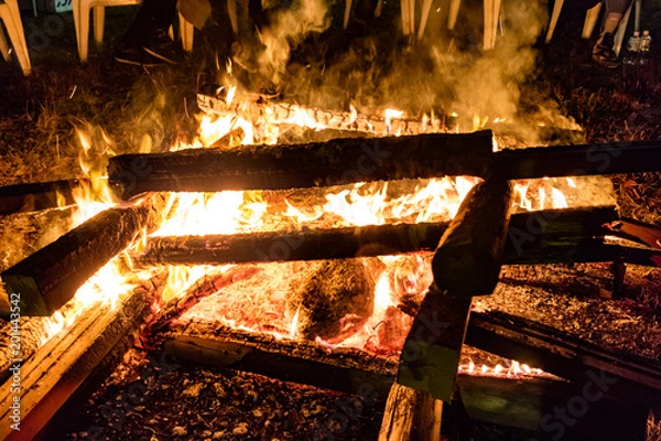 Obraz キャンプファイヤー