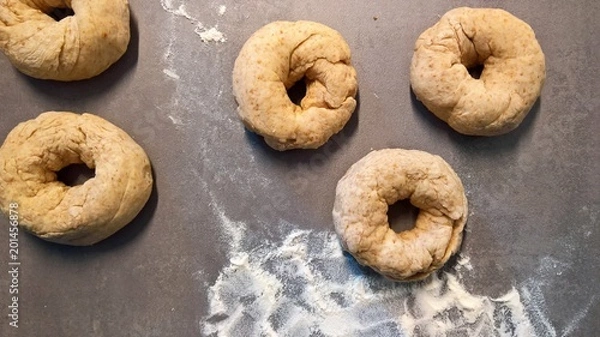 Fototapeta Bagel selber backen