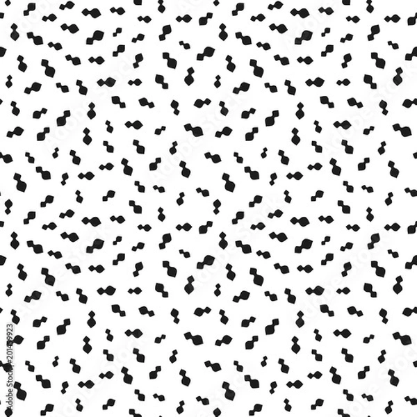 Obraz Vector organic seamless abstract background, freehand doodles pattern.