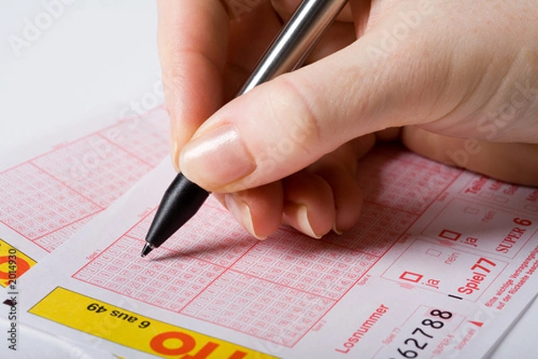 Obraz lottoschein ausfüllen