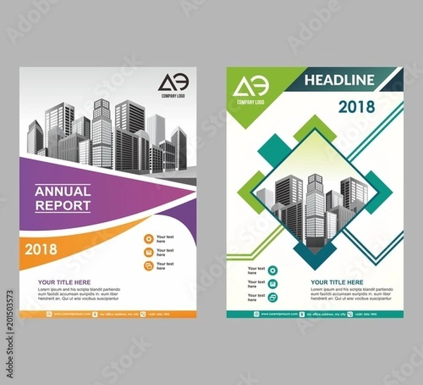 Fototapeta cover, layout, brochure, magazine, catalog for annual report