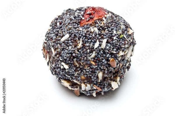 Obraz Dessert covered with poppy seeds