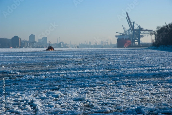 Obraz Eis auf der Elbe