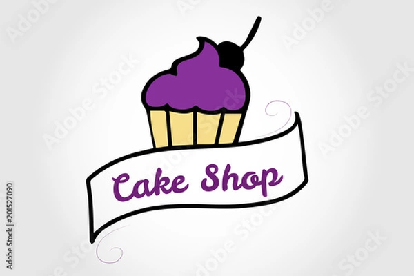 Fototapeta Logo Cake Shop