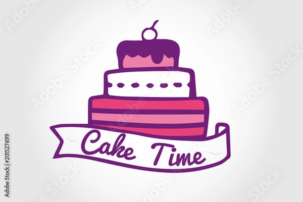 Fototapeta Logo Cake Time